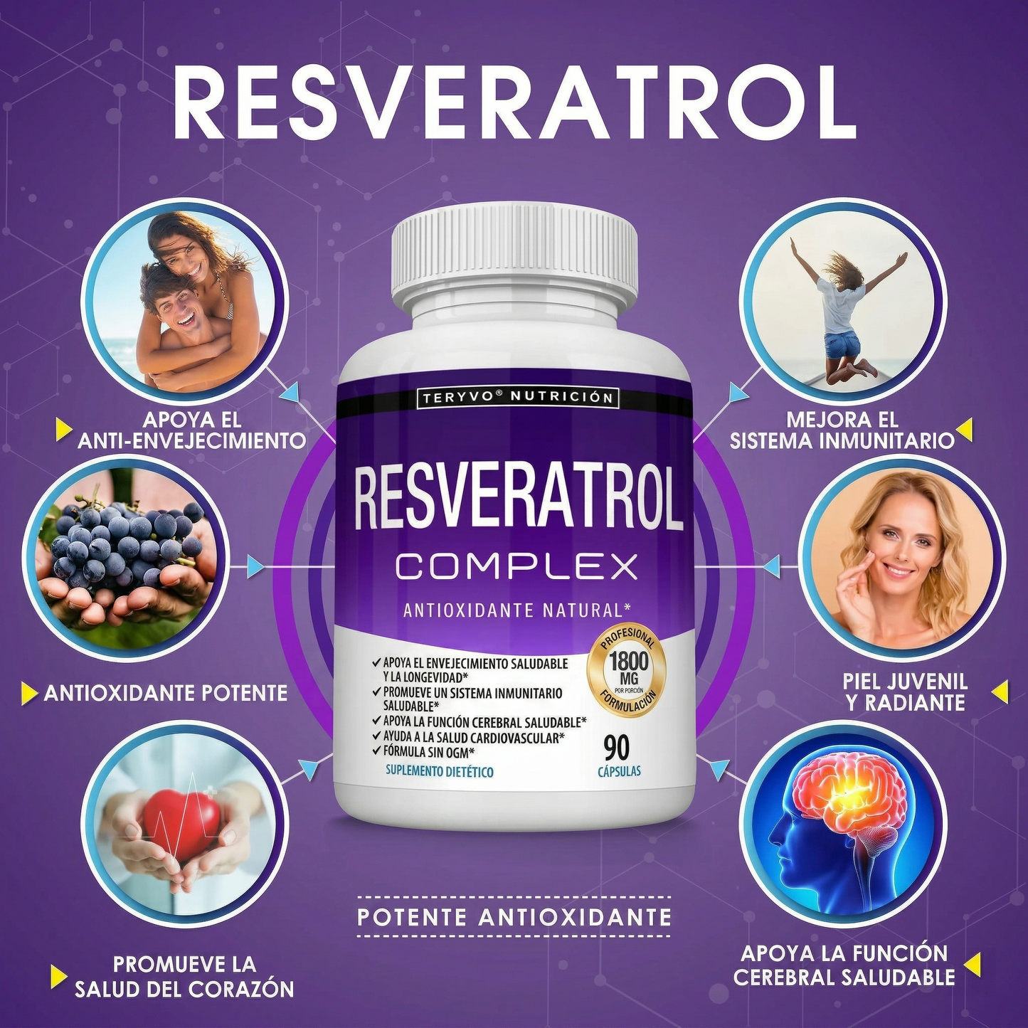 TERYVO® RESVERATROL REJUVENECEDOR CELULAR