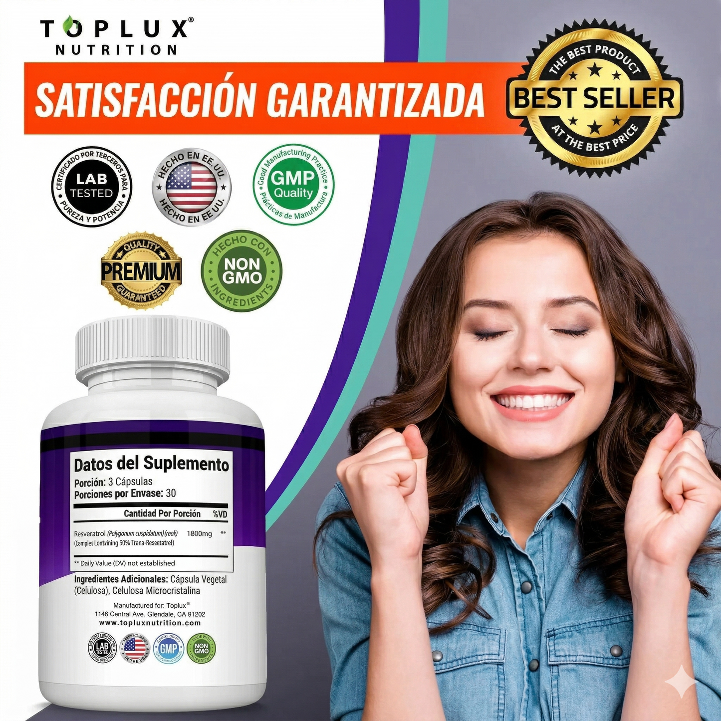 TERYVO® RESVERATROL REJUVENECEDOR CELULAR