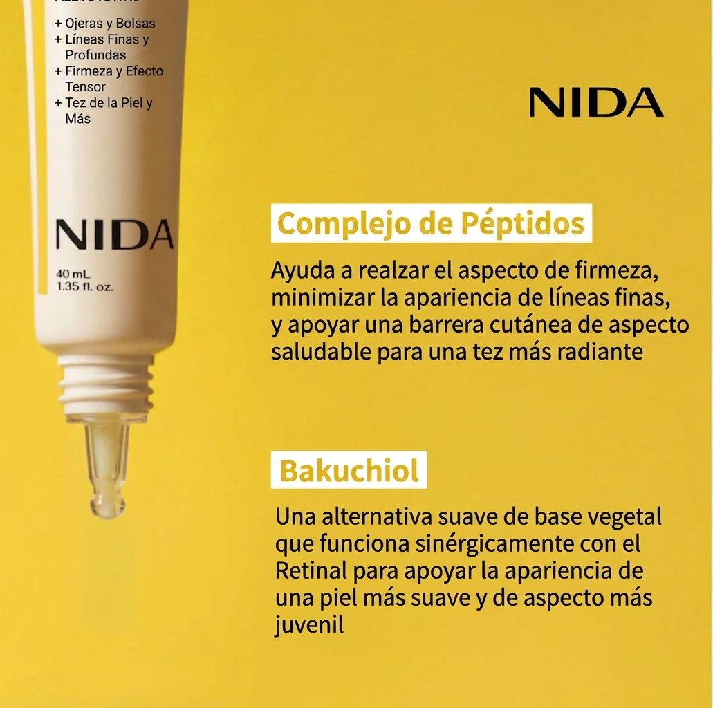 TERYVO® NIDA CREMA KOREANA PARA OJOS, REVIVE ROSTRO Y CUELLO