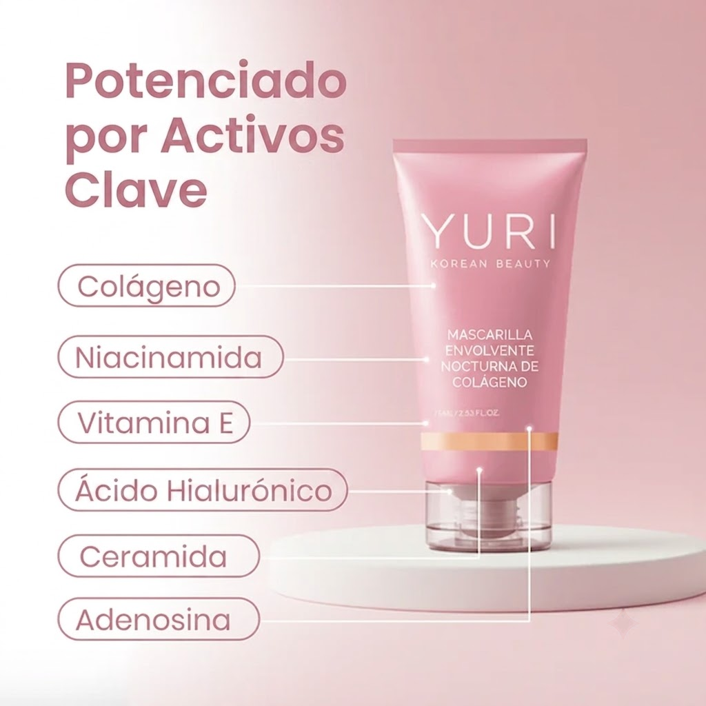YURI SEOUL® MASCARILLA DE COLÁGENO KOREANA NOCTURNA